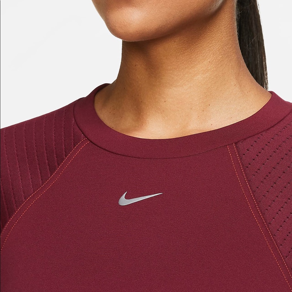New  Fleece Crew Nike Pro top - Picture 4 of 11